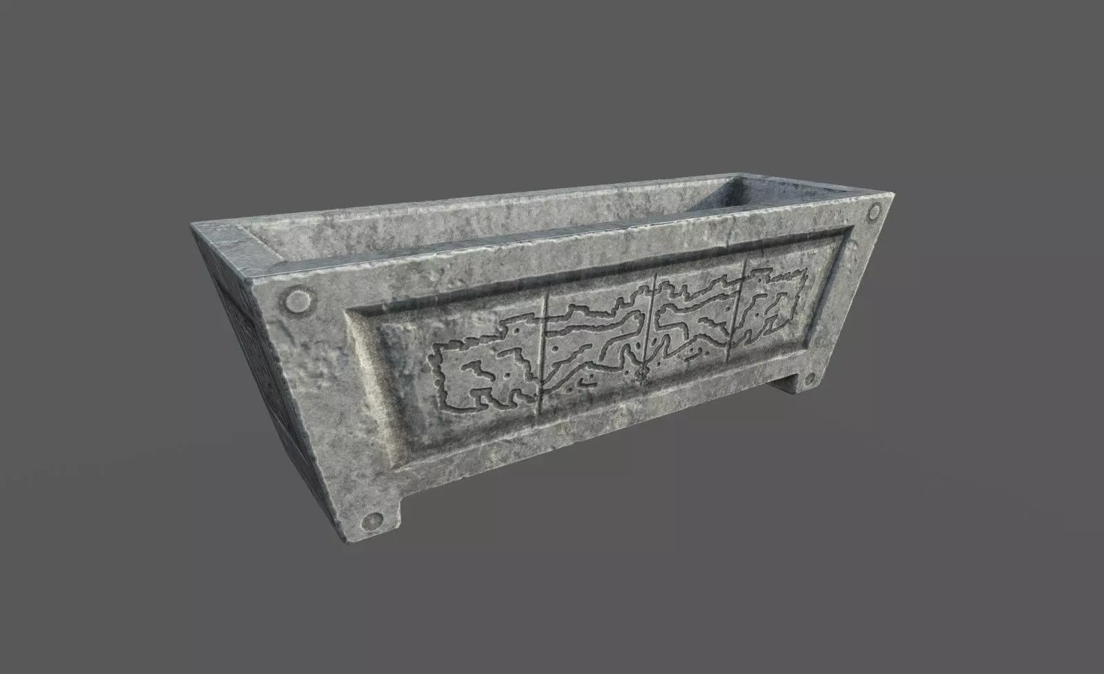 Large Roman Vase Low-poly 3D model_0