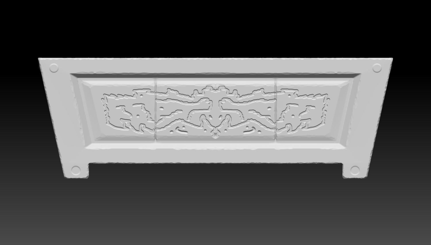 Large Roman Vase Low-poly 3D model_5