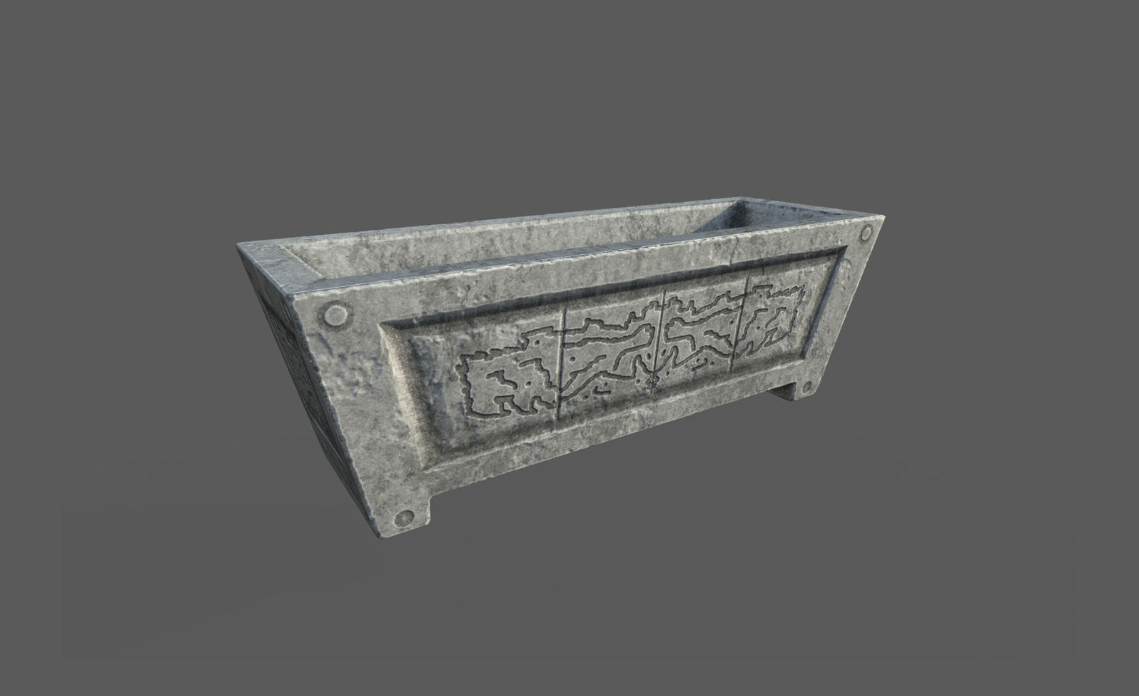 Large Roman Vase Low-poly 3D model_2