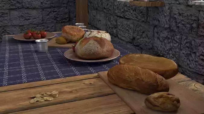 Bakery Bread 3D model