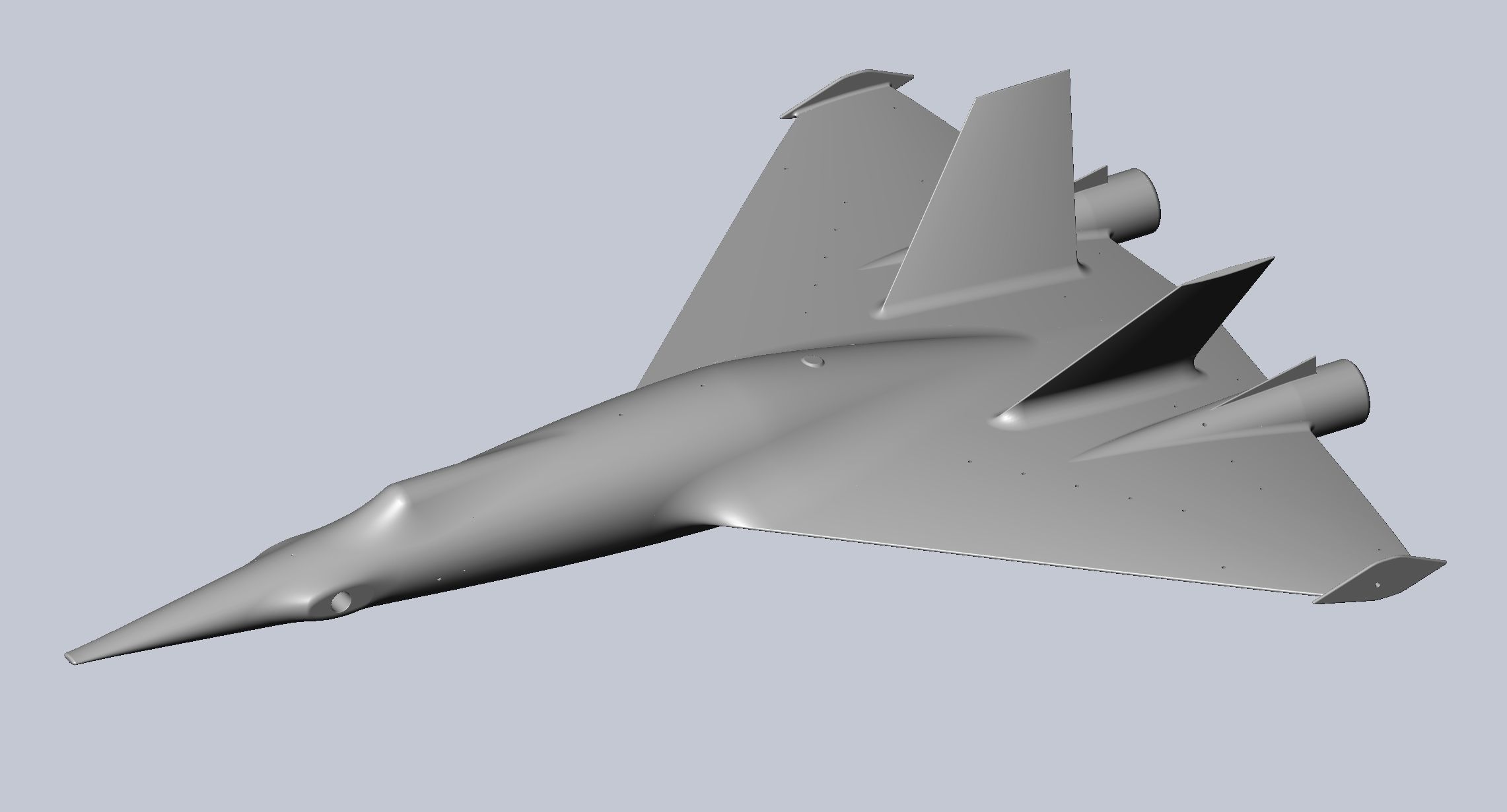 Printable High Speed Drone RC Body 3D print model_11