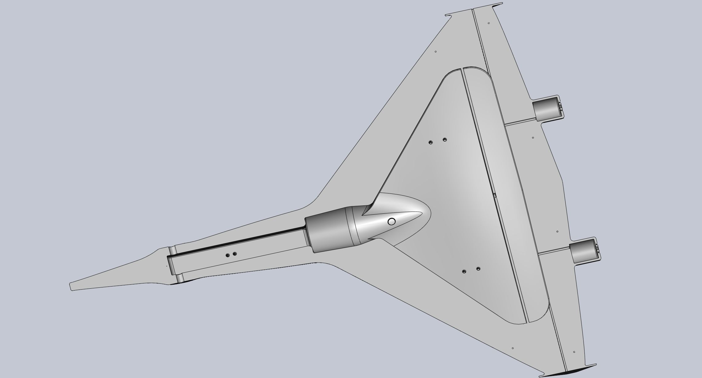 Printable High Speed Drone RC Body 3D print model_8