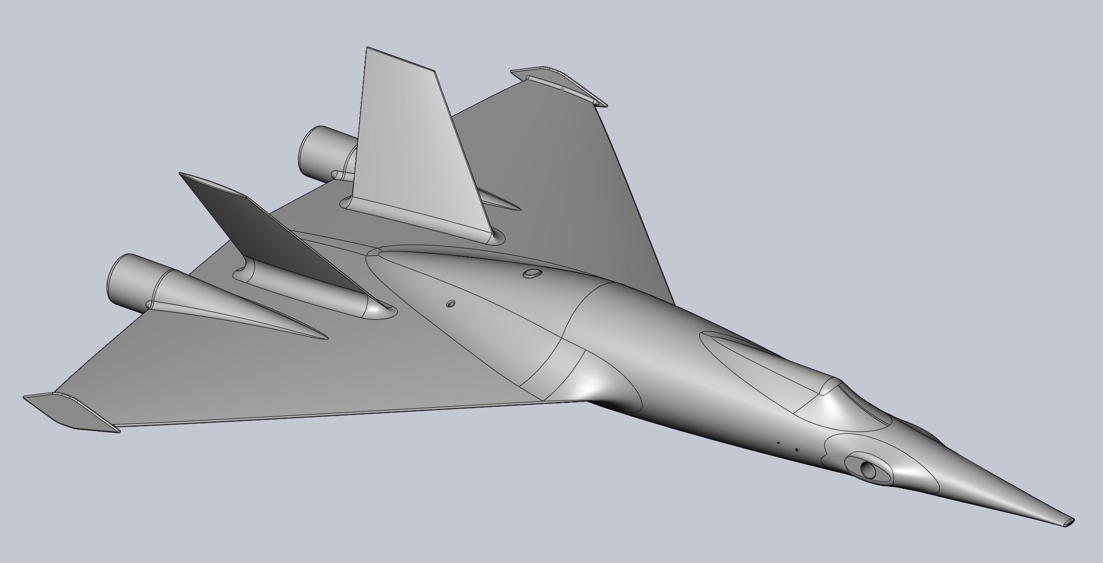 Printable High Speed Drone RC Body 3D print model_24