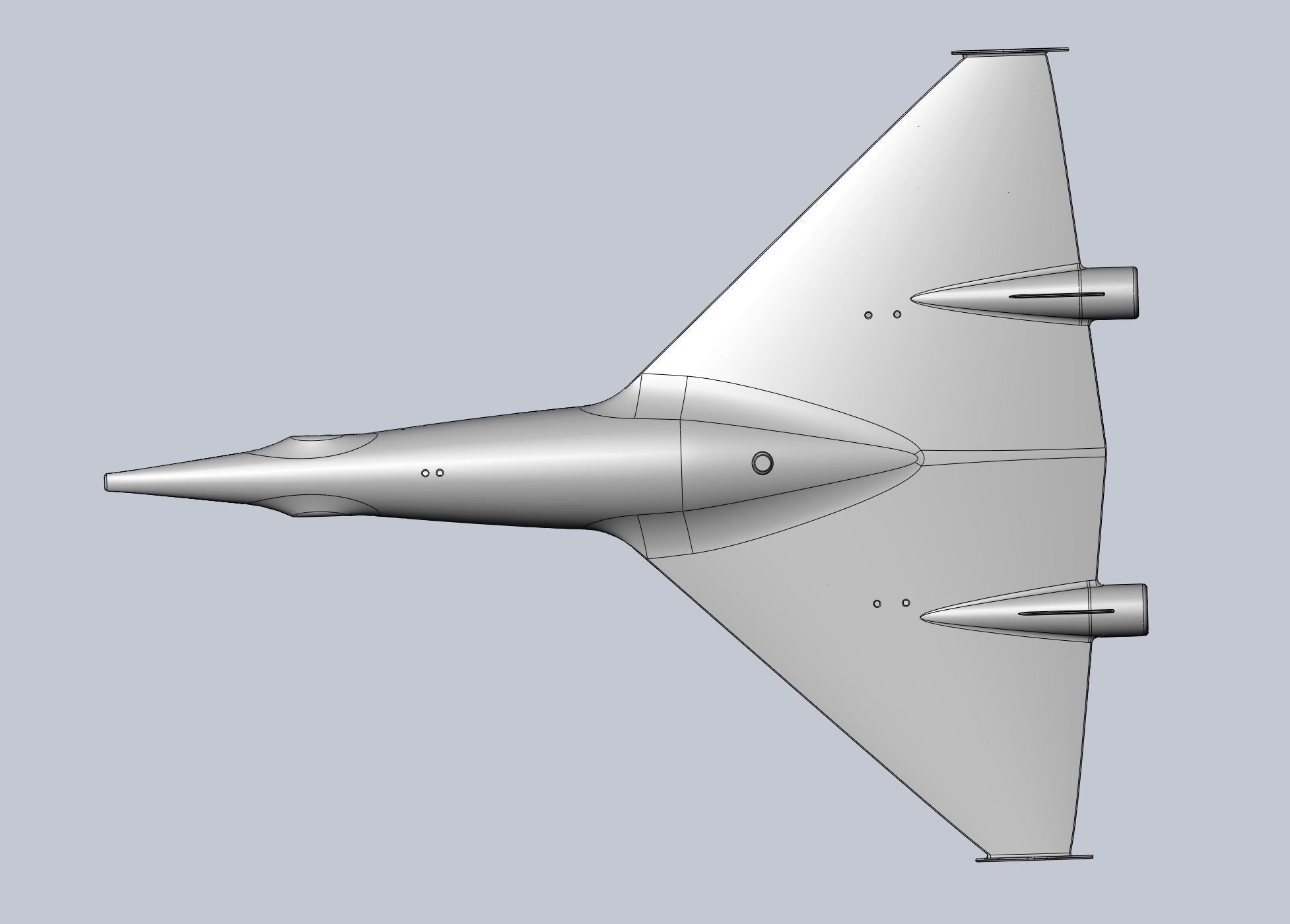 Printable High Speed Drone RC Body 3D print model_14