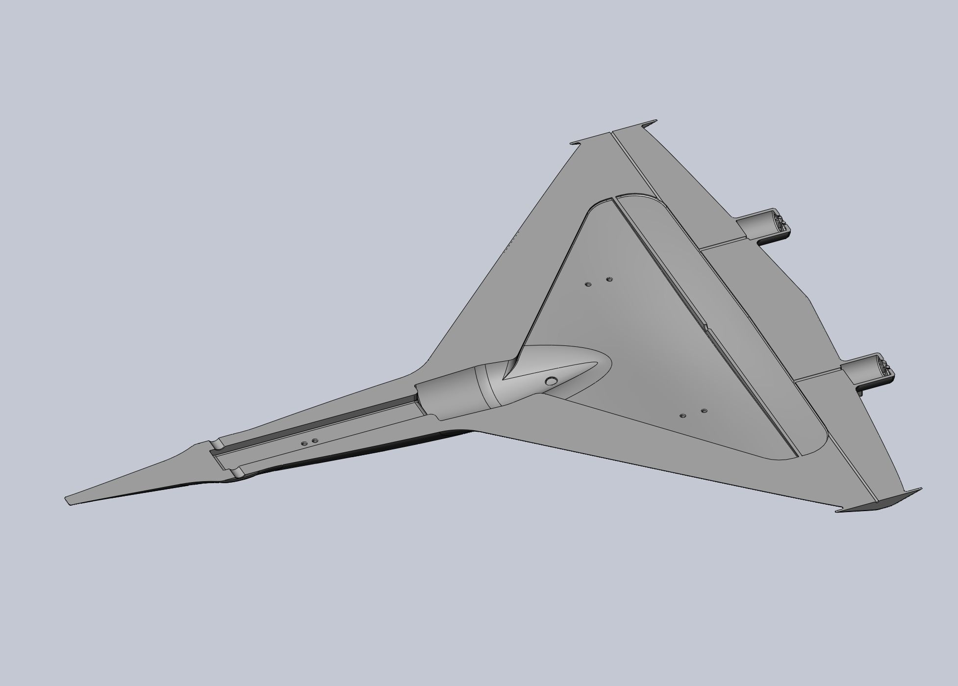 Printable High Speed Drone RC Body 3D print model_19