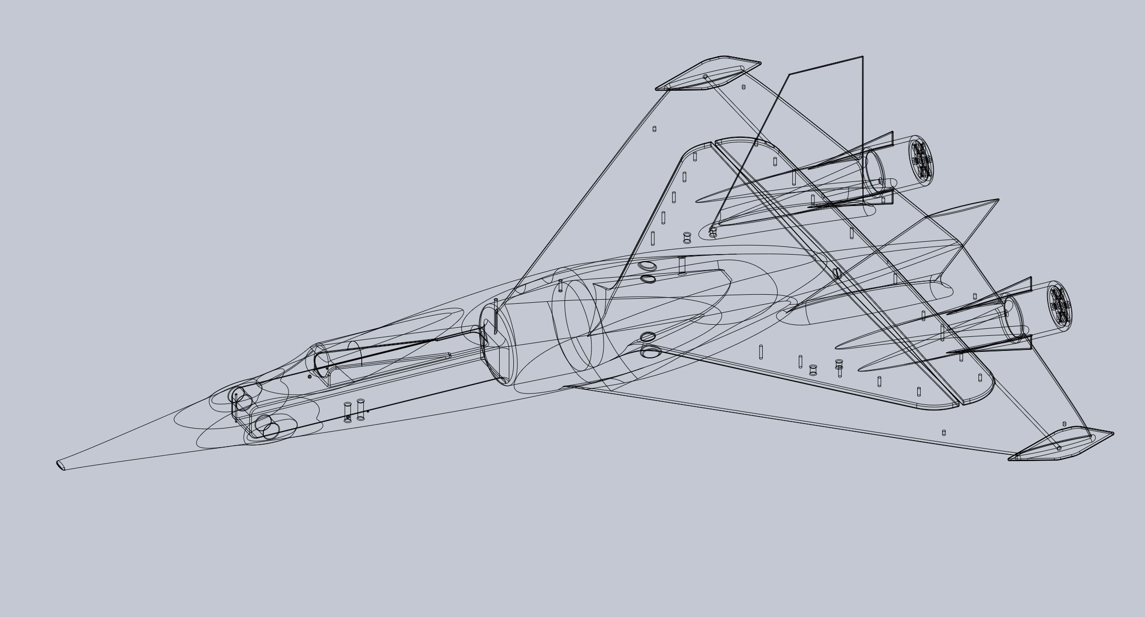 Printable High Speed Drone RC Body 3D print model_2