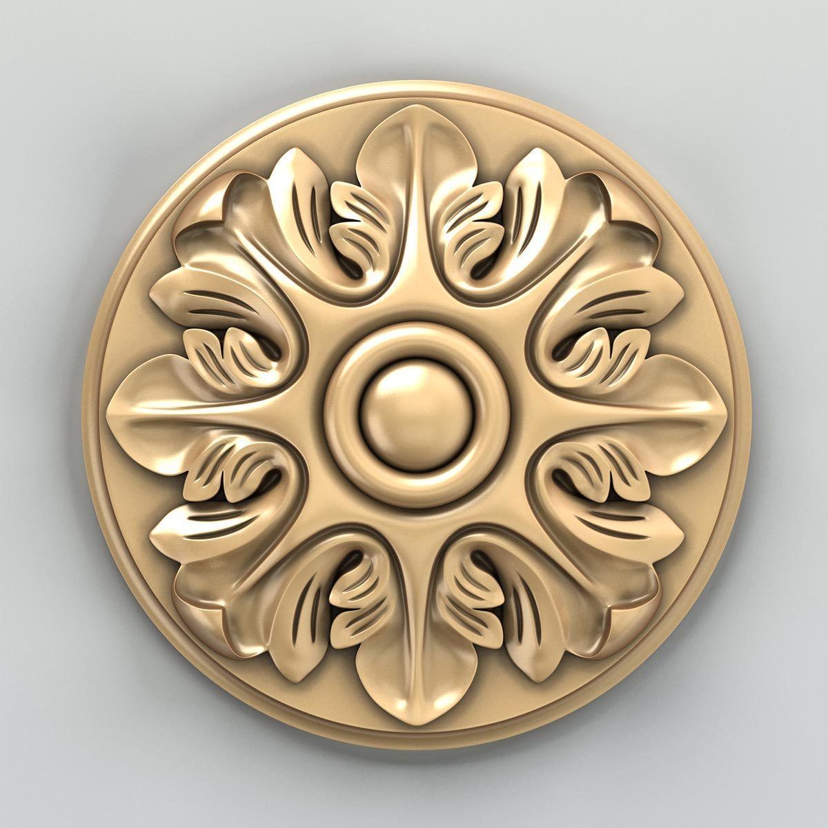 Round Rosettes collection 01 3D model_22