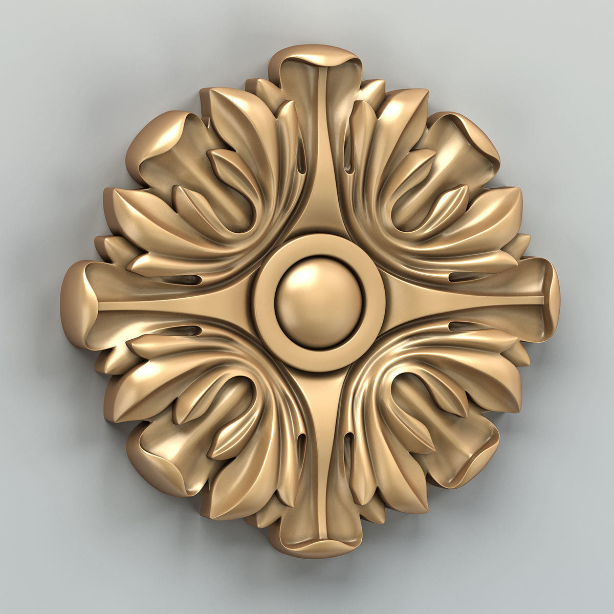Round Rosettes collection 01 3D model_13