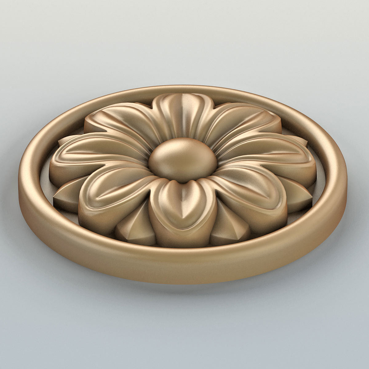 Round Rosettes collection 01 3D model_7