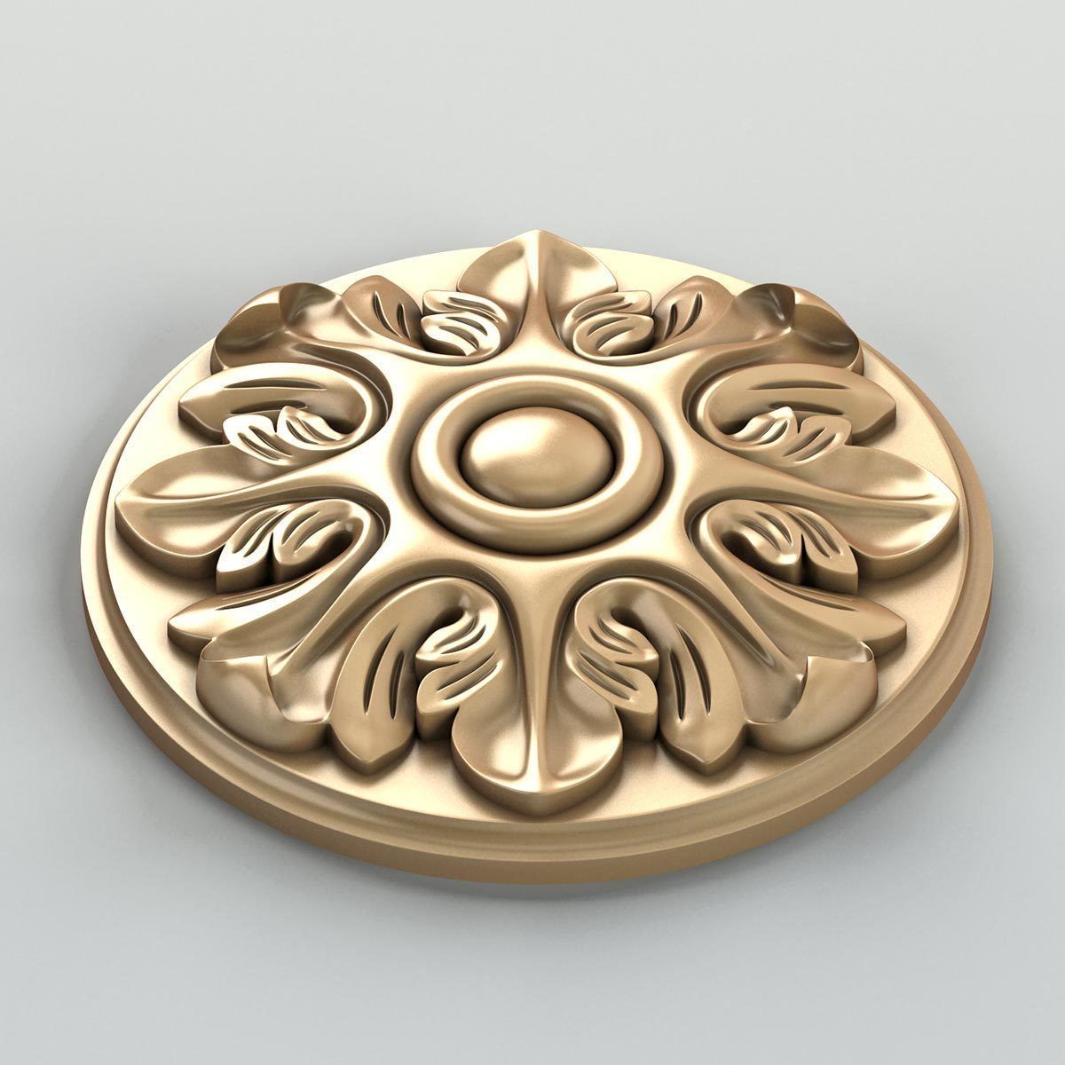 Round Rosettes collection 01 3D model_23