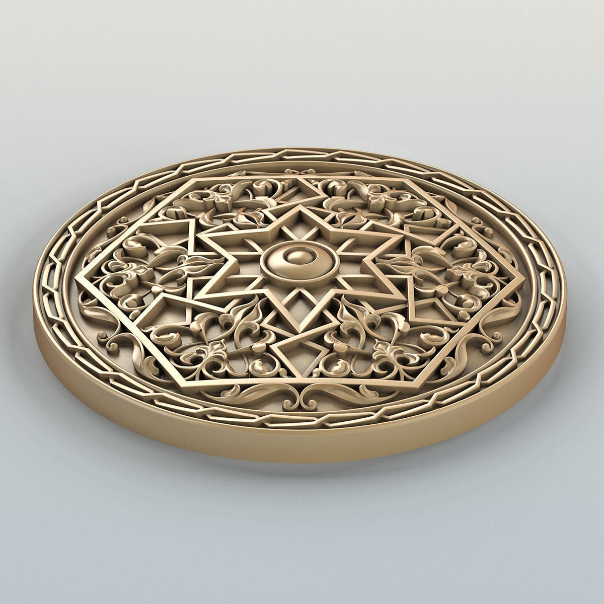 Round Rosettes collection 01 3D model_11