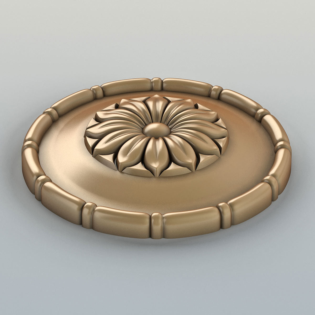 Round Rosettes collection 01 3D model_3