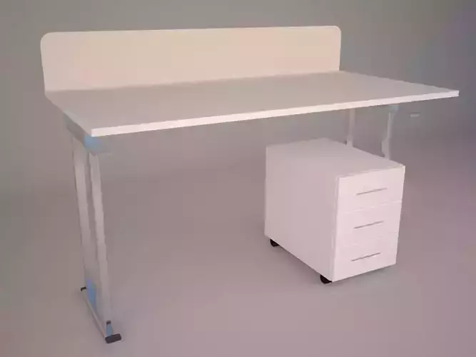 Modern Office Furniture N11 Low-poly 3D model