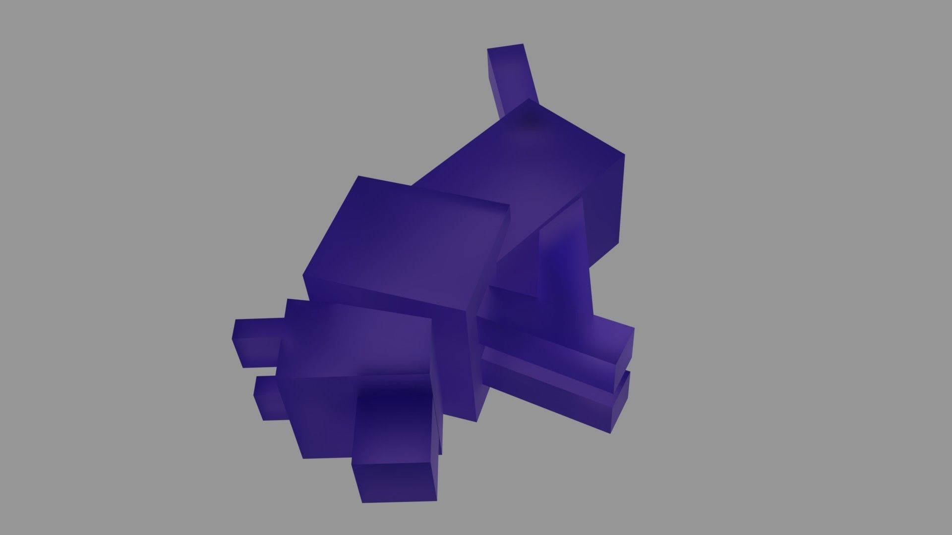 Free Wolf from Minecraft  Free 3D print model_2