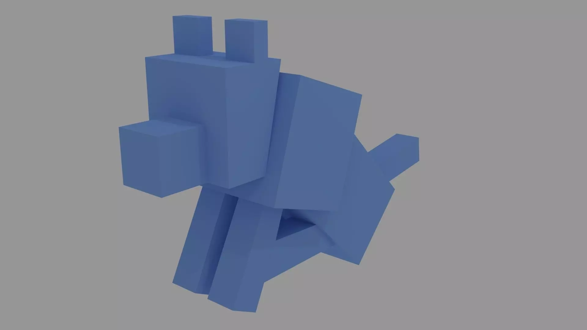 Free Wolf from Minecraft  Free 3D print model_0