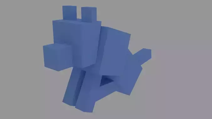 Free Wolf from Minecraft  Free 3D print model