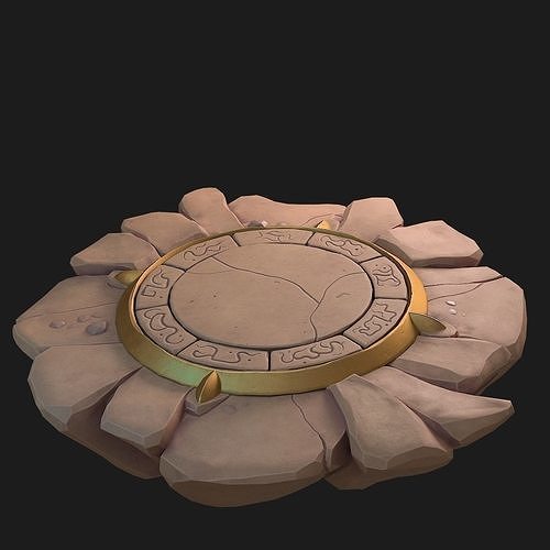 Fantasy platform 3D model