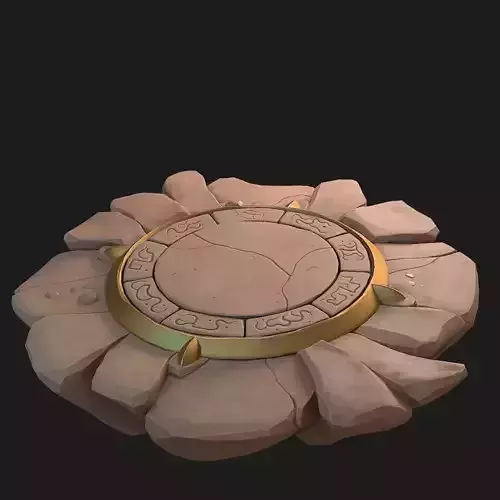 Fantasy platform 3D model