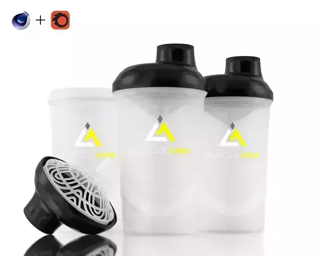 Protein Shaker Mixer - For Corona Renderer C4D