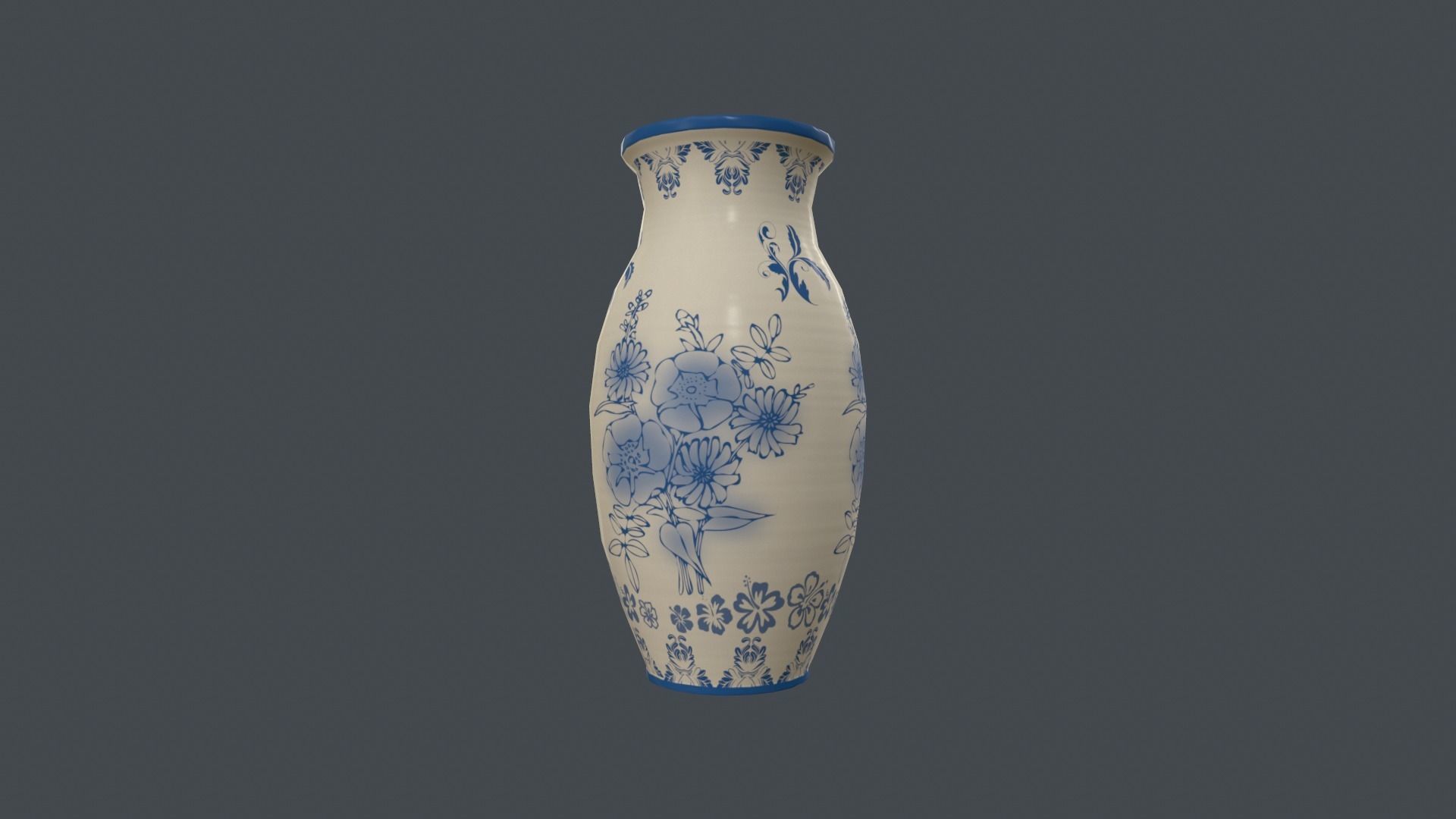 Game Ready Vase bottle Low-poly 3D model_2