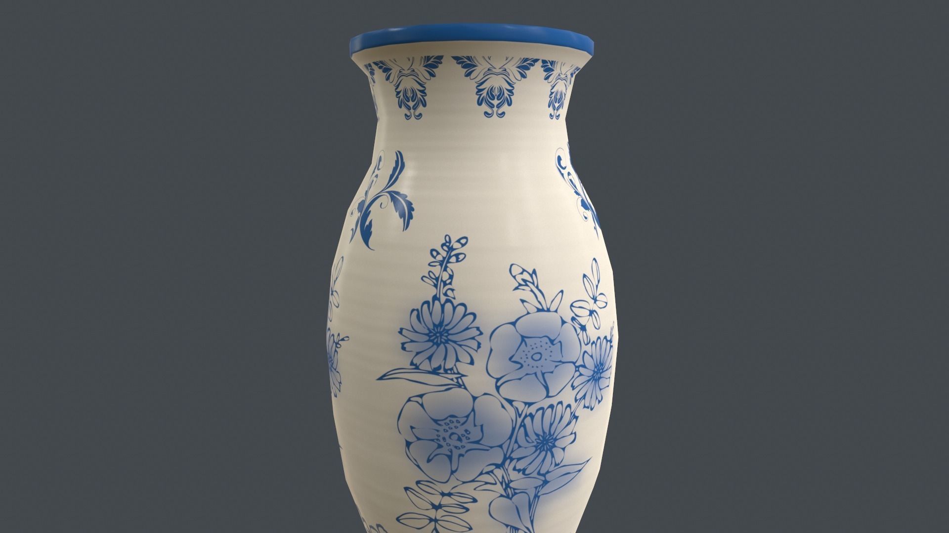 Game Ready Vase bottle Low-poly 3D model_3