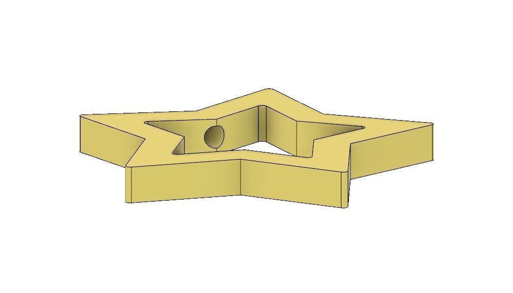 Rosalina Star Wand Piece 3D print model_1