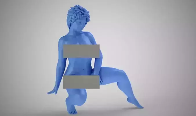 Charm nude woman 3D print model