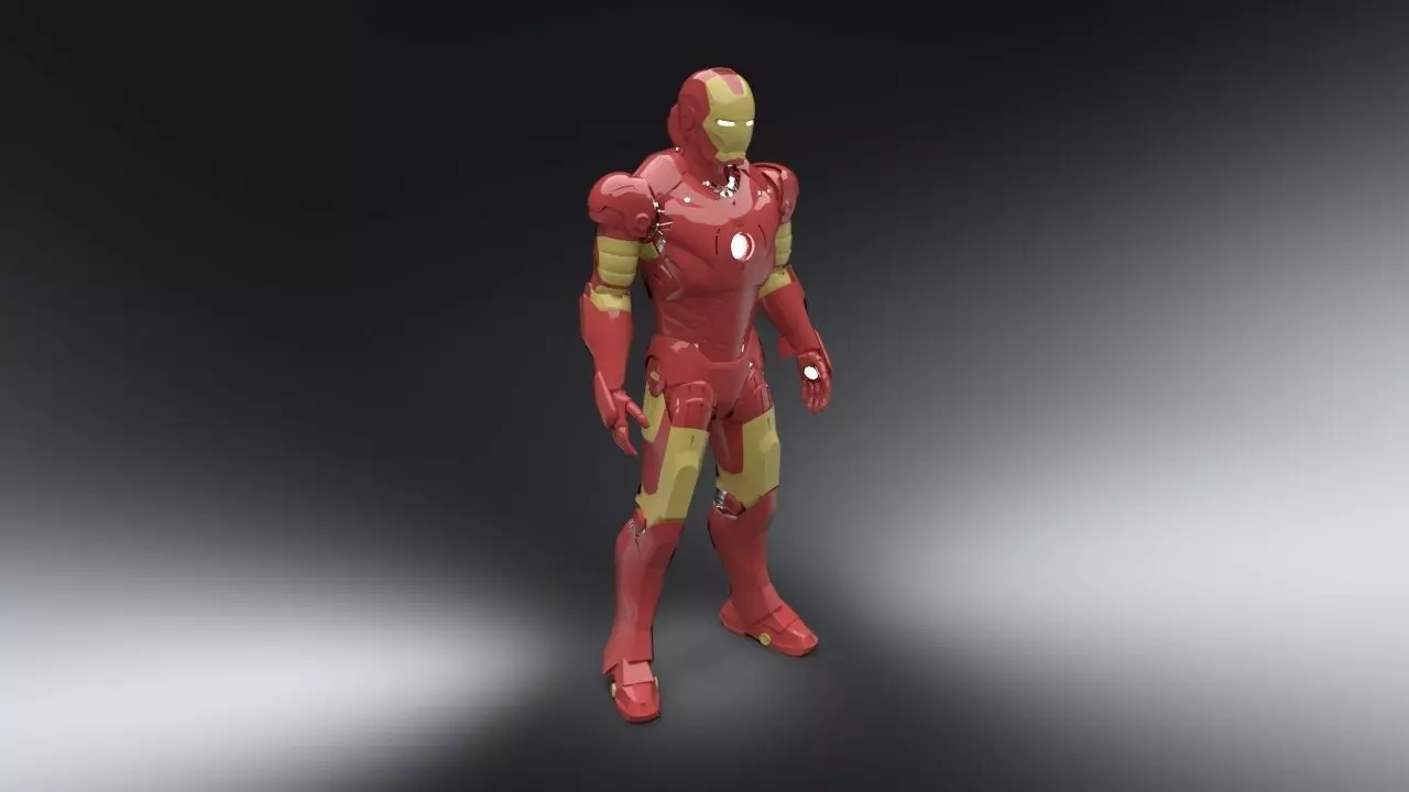 Ironman Rigged   3D model_0