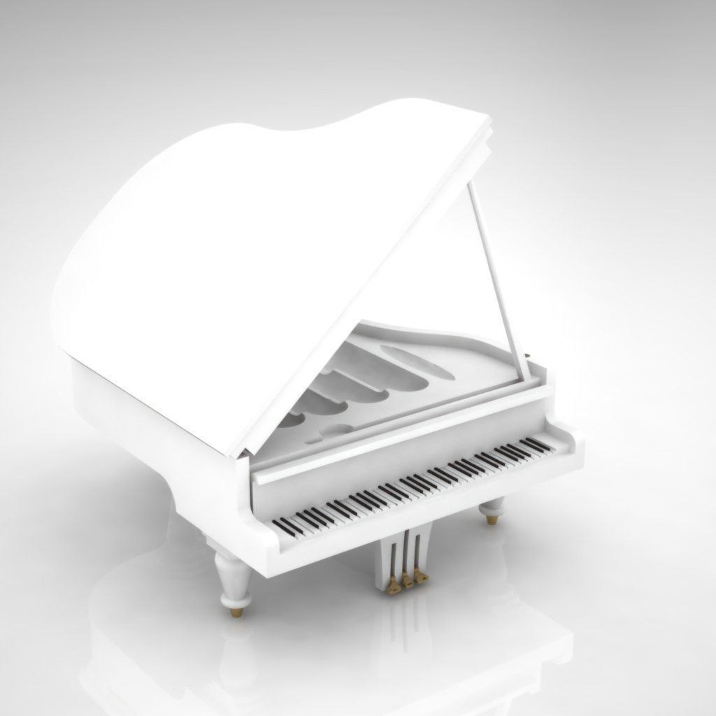 Piano humidor for cigare smoker 3D print model_1