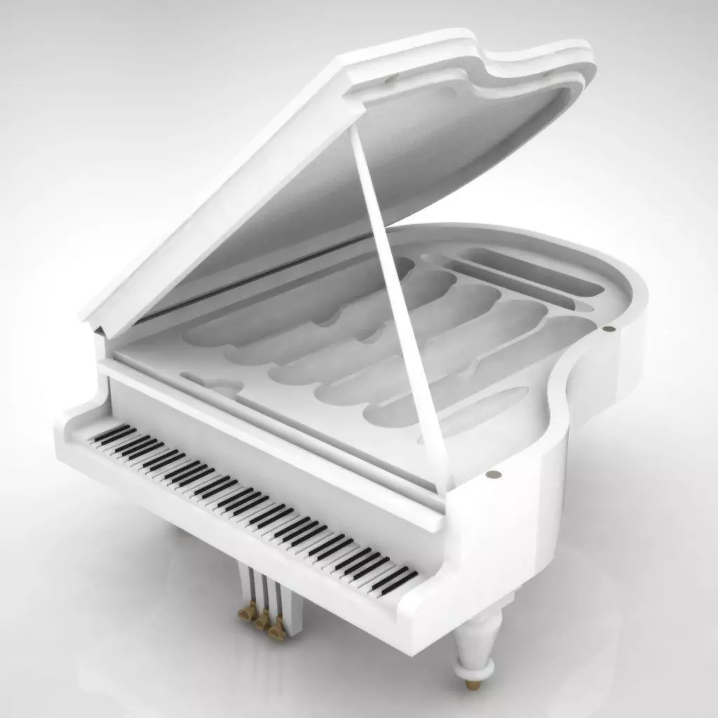 Piano humidor for cigare smoker 3D print model_0