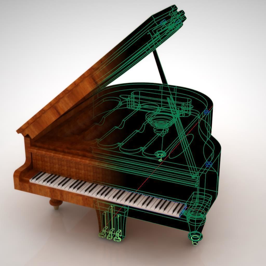 Piano humidor for cigare smoker 3D print model_6
