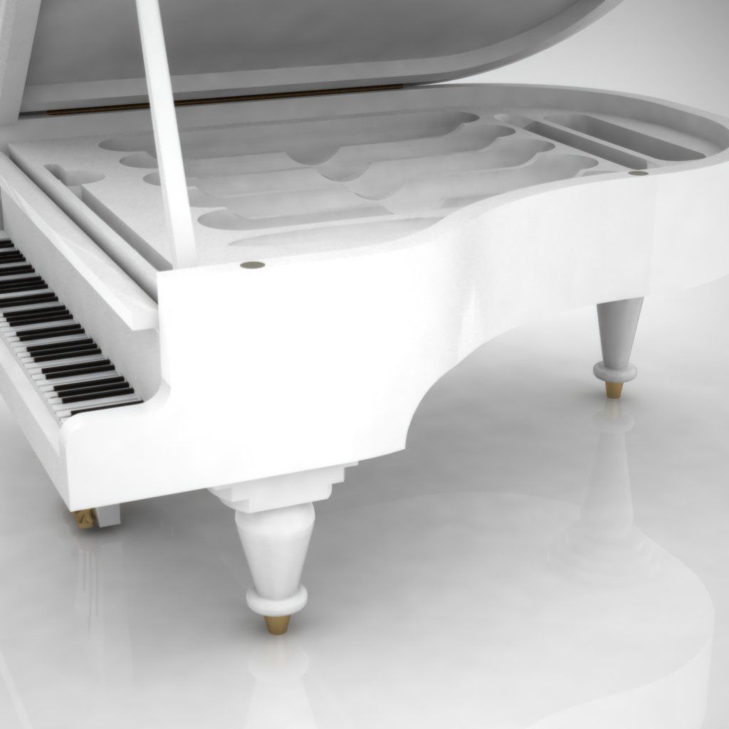 Piano humidor for cigare smoker 3D print model_2