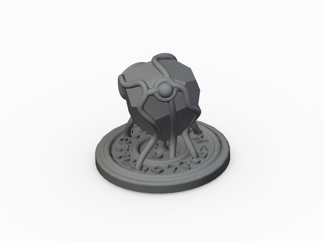 Summoned Stone token - Descent 3D print model_1