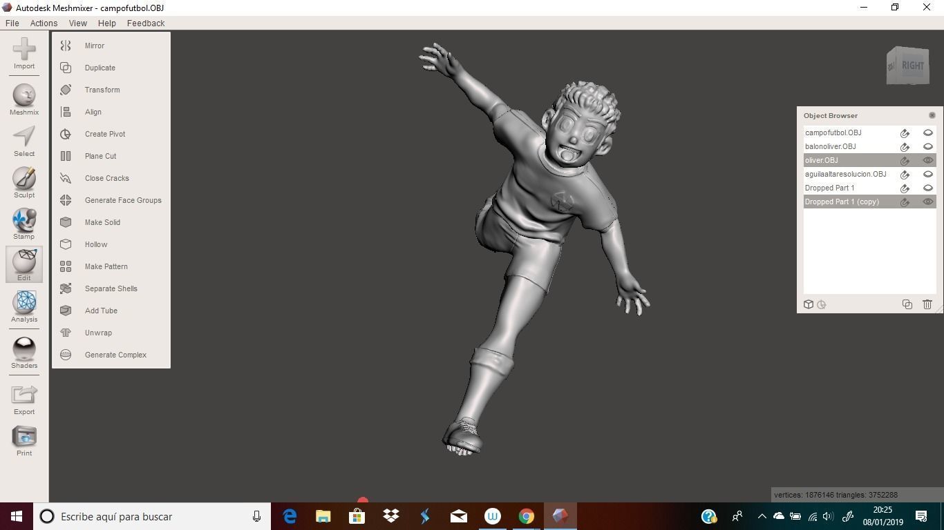 oliver atom captain tsubasa 3D print model_16