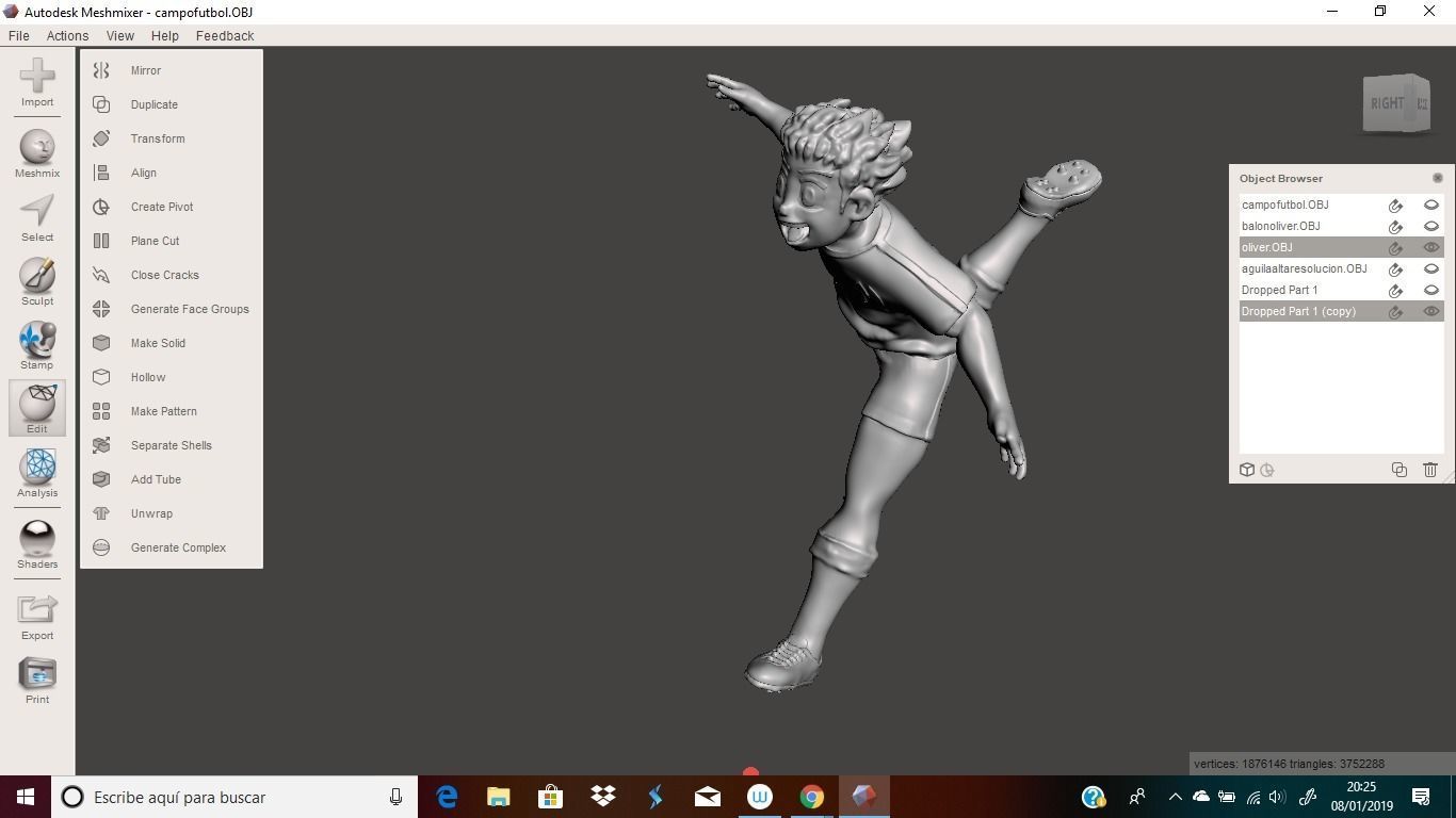 oliver atom captain tsubasa 3D print model_18