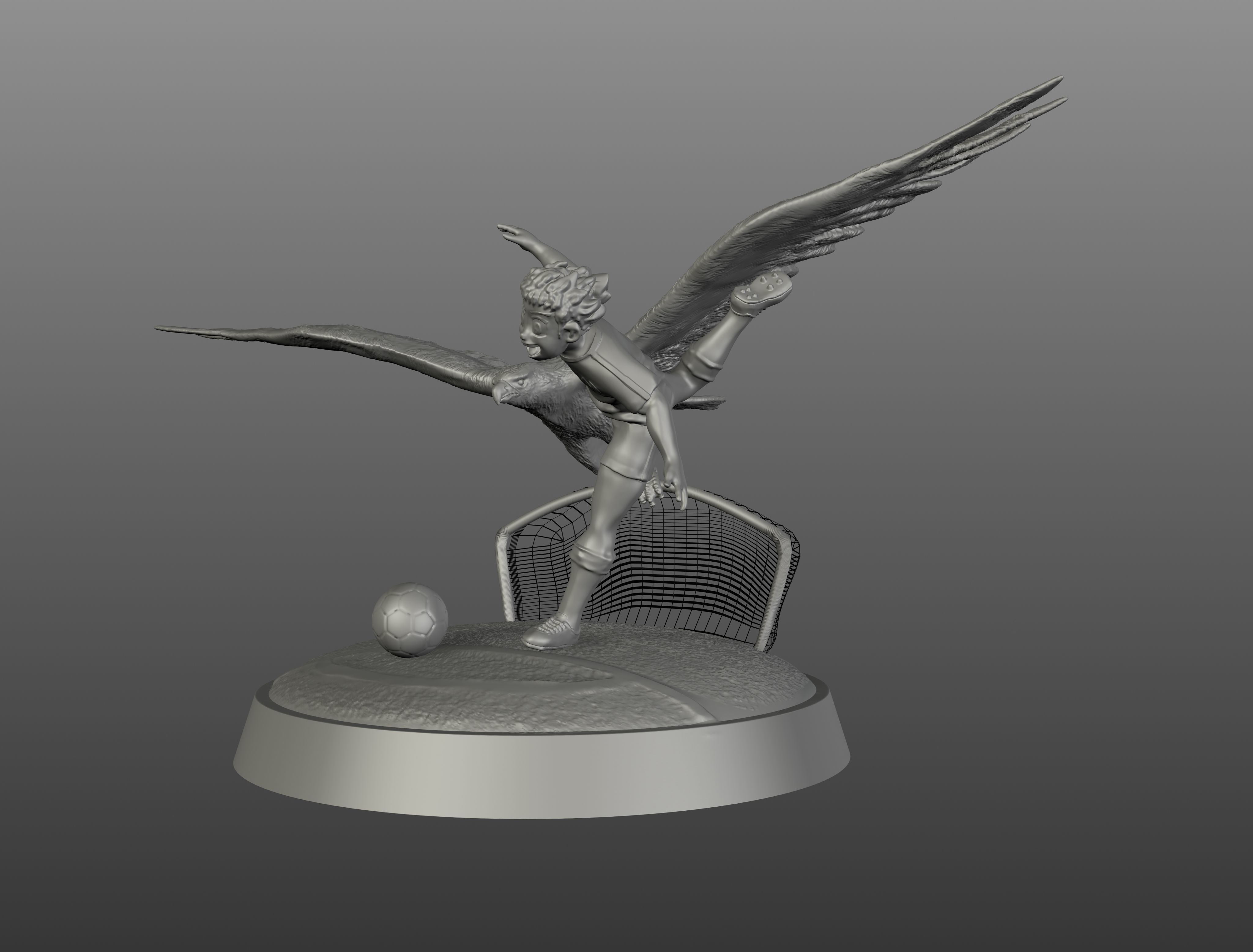 oliver atom captain tsubasa 3D print model_6