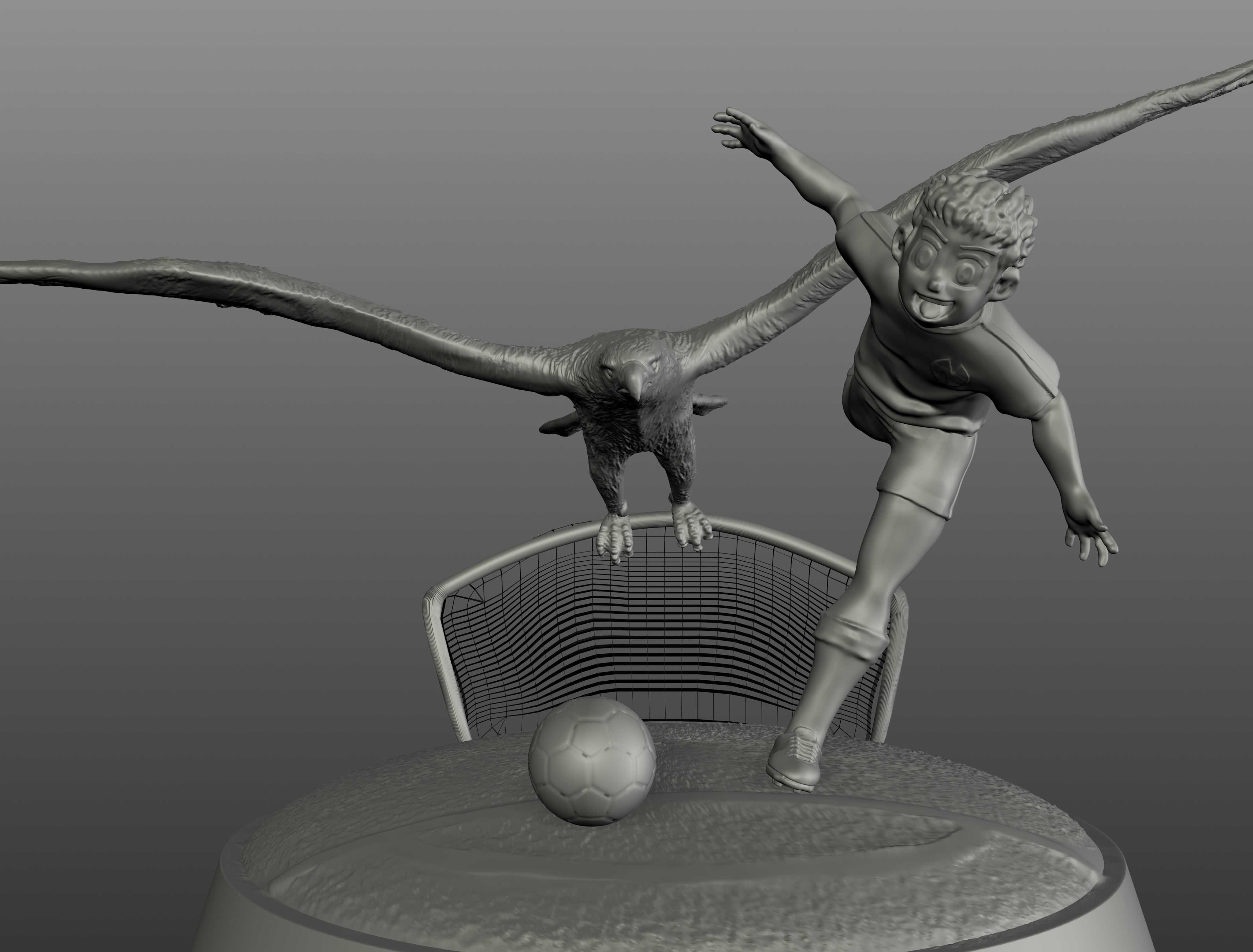 oliver atom captain tsubasa 3D print model_4