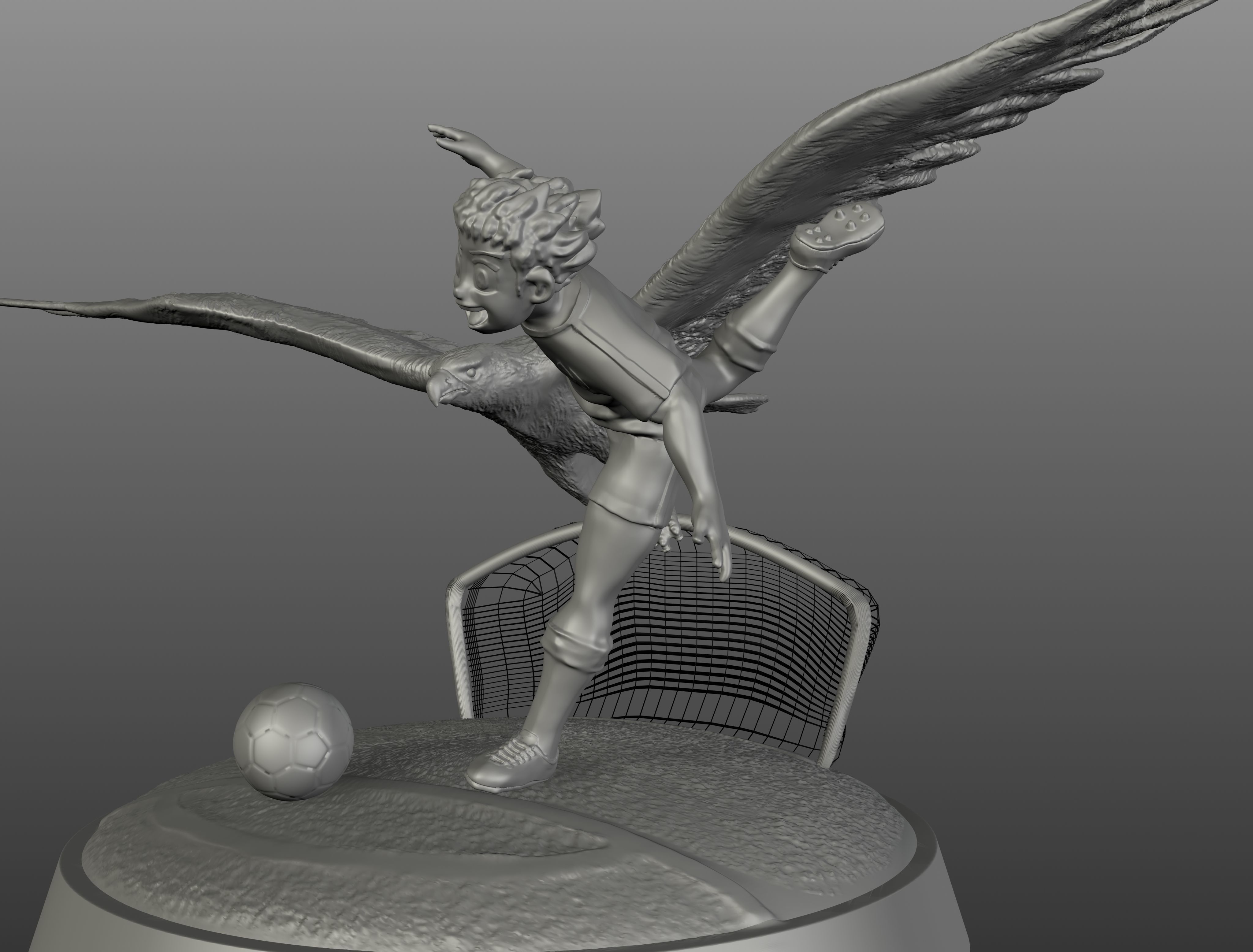 oliver atom captain tsubasa 3D print model_2