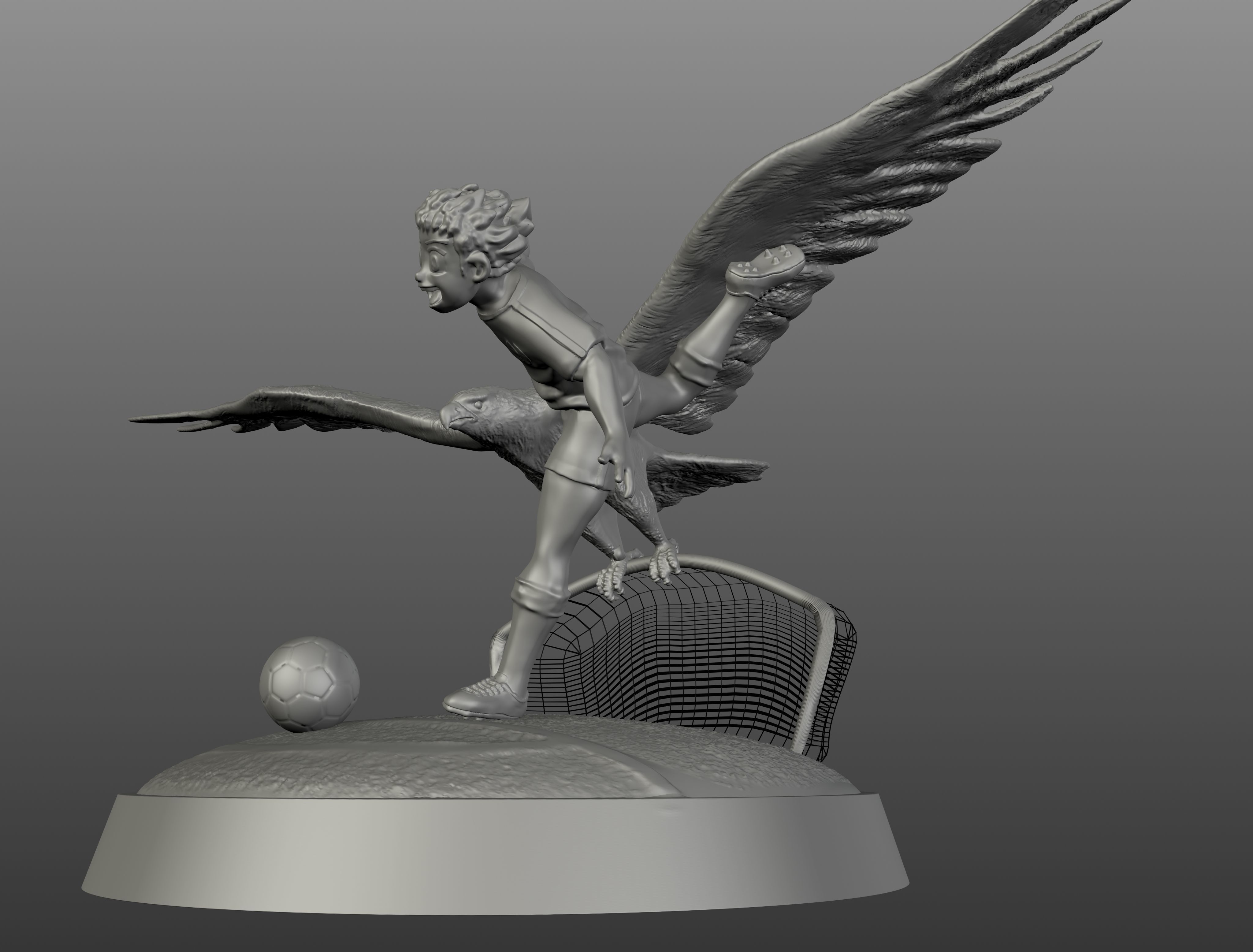 oliver atom captain tsubasa 3D print model_19