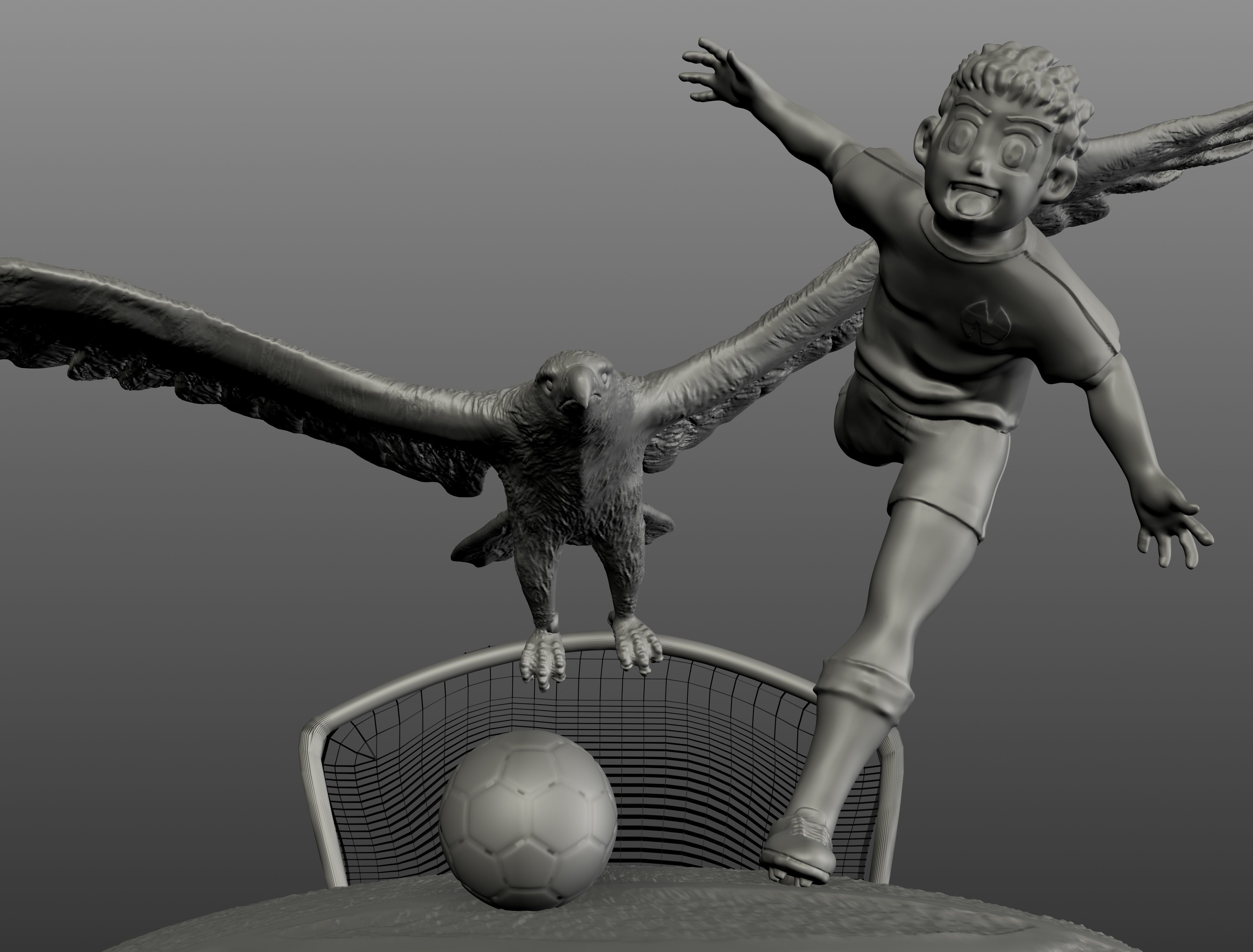 oliver atom captain tsubasa 3D print model_7