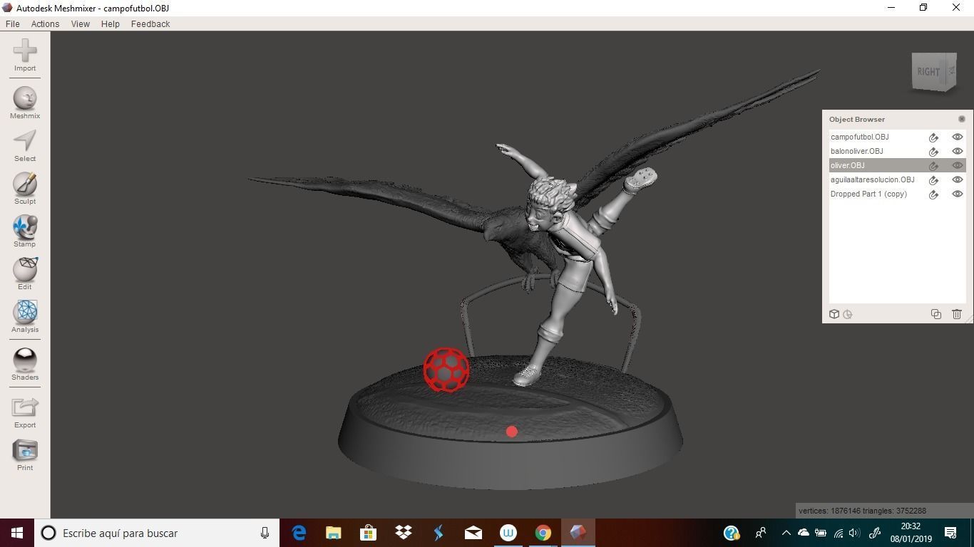 oliver atom captain tsubasa 3D print model_11