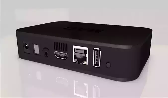 IPTV Box Low-poly 3D model