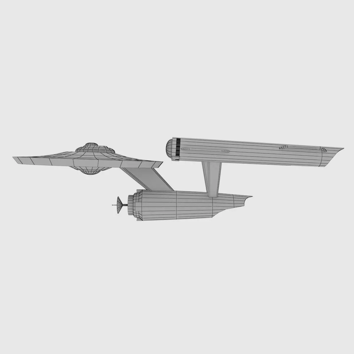 Star Trek - USS Enterprise 3D model Low-poly 3D model_0