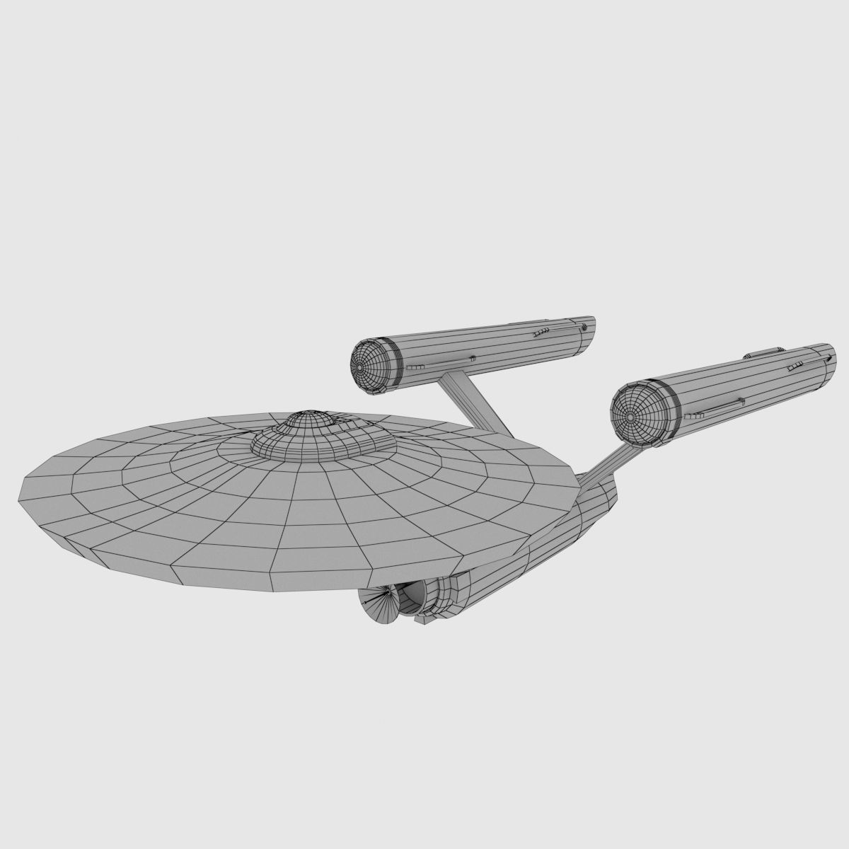 Star Trek - USS Enterprise 3D model Low-poly 3D model_3