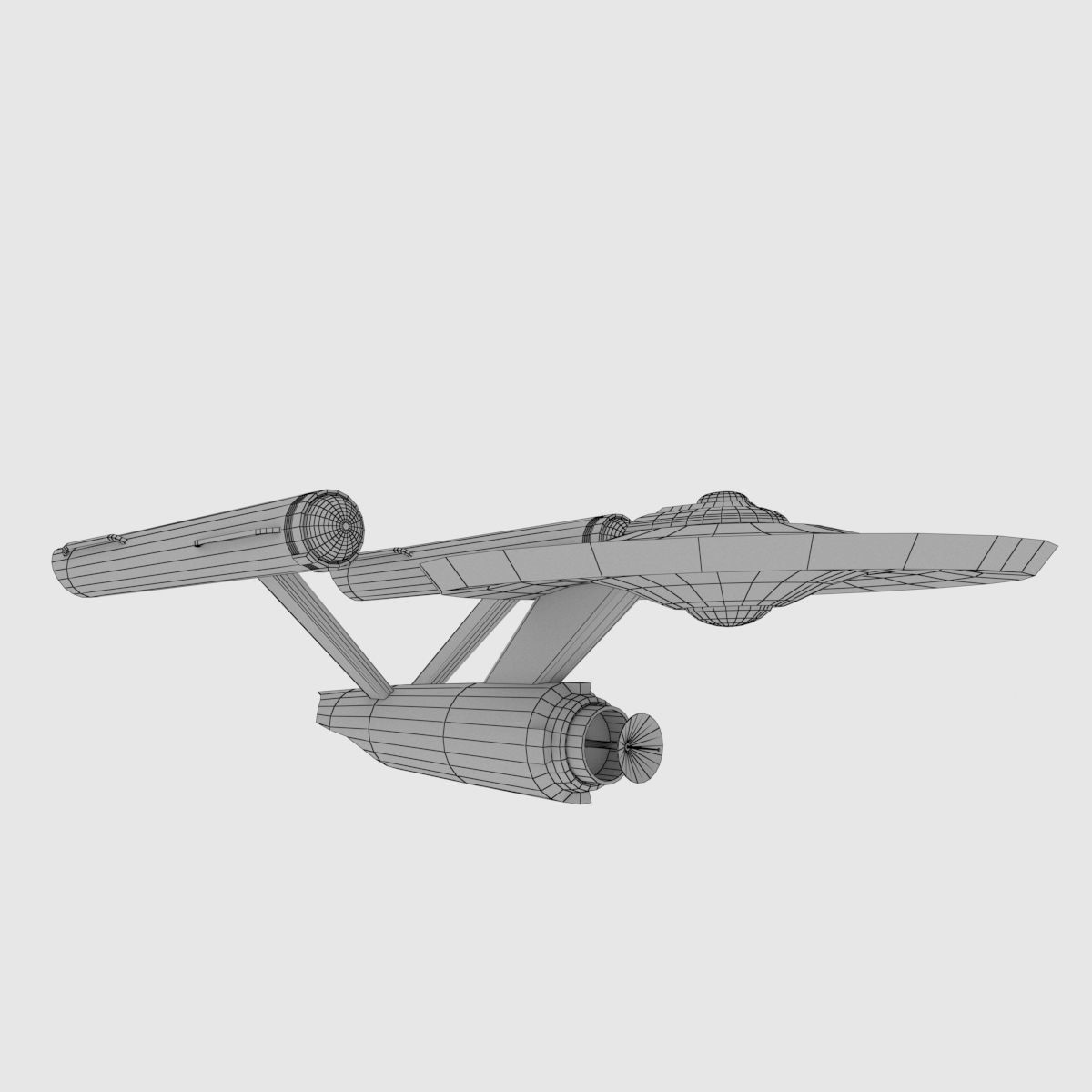 Star Trek - USS Enterprise 3D model Low-poly 3D model_1