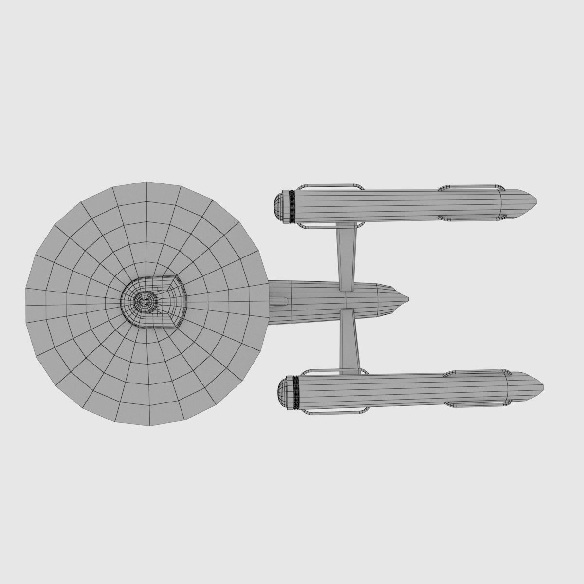 Star Trek - USS Enterprise 3D model Low-poly 3D model_2