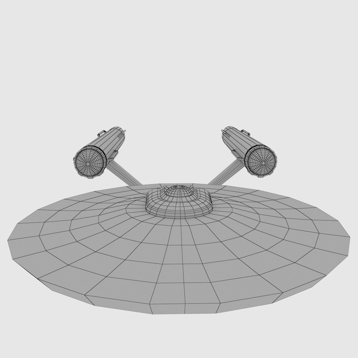 Star Trek - USS Enterprise 3D model Low-poly 3D model_4