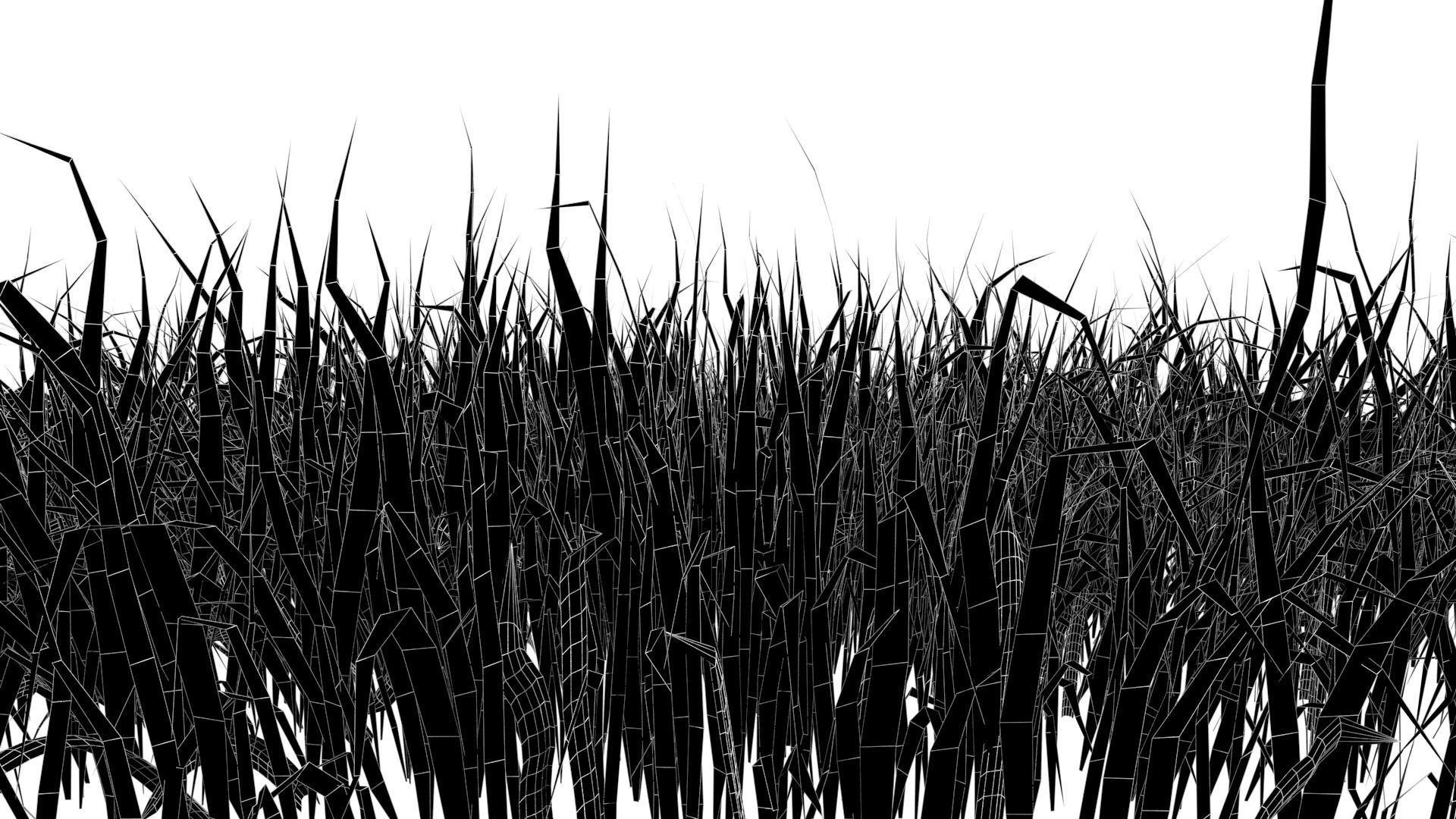 Grass 003 Low-poly 3D model_8
