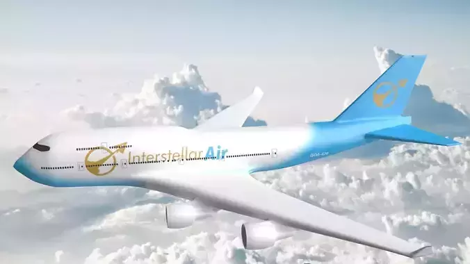 Boeing 747-400  3D print model