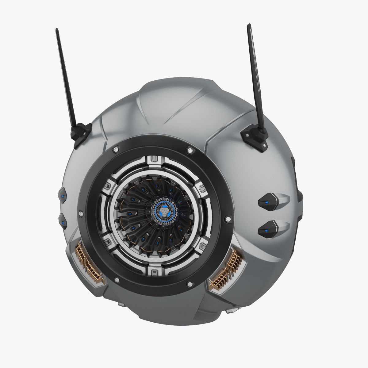 Sci-Fi Drone 3D model_8